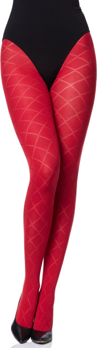 Merry Style MS-GB-328 Dames Panty - 60 DEN- 3D-technologie - Polyamide - Rood - XL