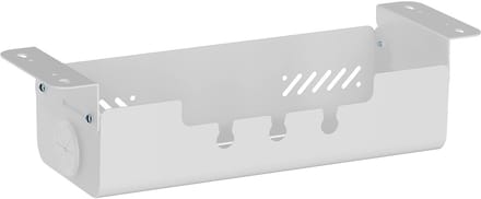 Kabelgoot 494 x 167 x 124 mm horizontaal, mat wit, zwenkbaar