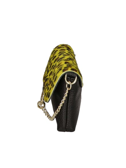 Faina Handtas Dames Cheetah geel