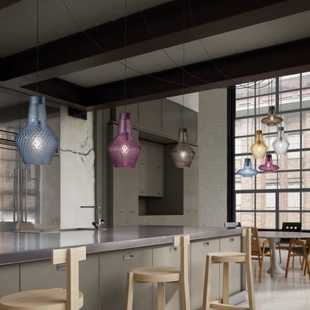 AILATI Hanglamp Romeo 130 cm, transparant glas