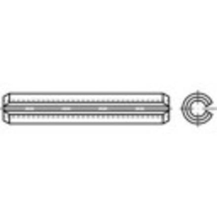 TOOLCRAFT 1068939 Spanstiften (Ø x l) 4 mm x 5 mm RVS 50 stuk(s)