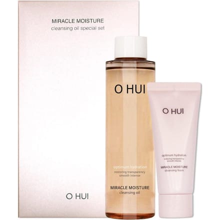 Huile nettoyante hydratante miracle O HUI Spécial / Produit principal 150 ml + Mousse 40 ml, 1 lot beige