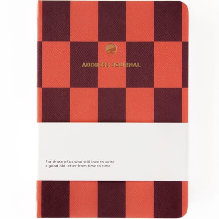 A-Journal - Adresboek - Geruit - 12 x 17 cm