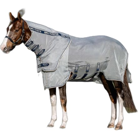 Horseware Rambo Protector Fieldsafe Plus Disc Vliegendeken 190 Navy/Silver
