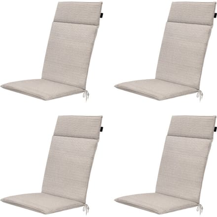 Madison tuintstoelkussen hoge rug richmond - 120x50x4cm set van 4