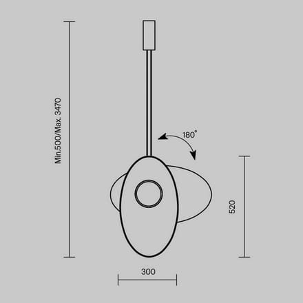 Maytoni Evolution LED hanglamp, wit/wit, draaibaar