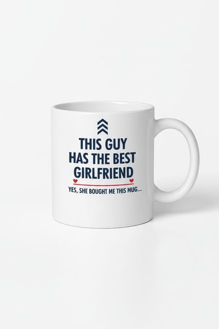 Mok 'Deze Gast Heeft de Beste Vriendin' - Grappig Cadeau van Vriendin voor Vriend