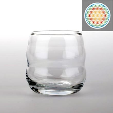 Drinkglas Mythos met Bloem des Levens Veelkleurig