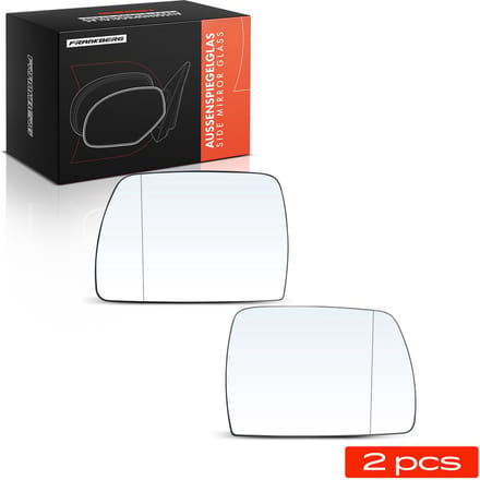 Frankberg 2x Buitenspiegelglas Voor Links Rechts voor BMW X3 E83