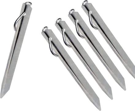 32x stuks grondpennen/tentharingen metaal met oog 38 cm - Rotspennen