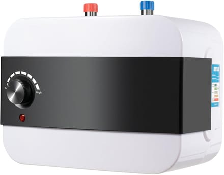Ondertafelboiler - Warmwateropslag - Keuken Gebruik - Compact 6 Liter - 325x23x27cm - Wit