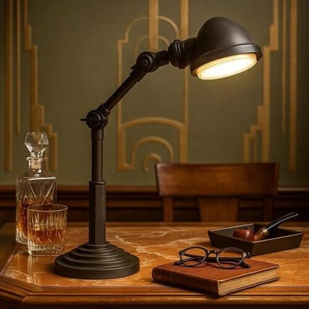 KS Verlichting Nano Bureaulamp Antiek Zwart