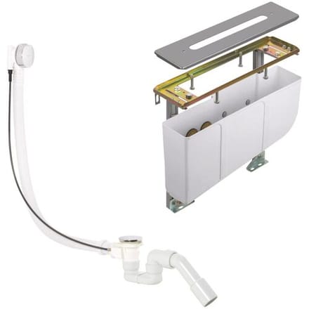 Kludi bathtub rim mounting unit rough-in set for 4-hole fittings 7878205-00