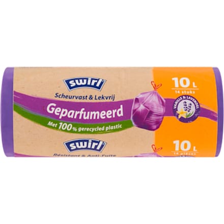 Swirl pedaalemmerzak trekband geparfumeerd 10L  14 stuks