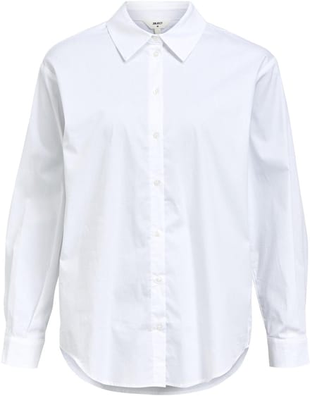 Object Objtutta Lo L/s Shirt Dames - Jurken - Wit - Maat 34