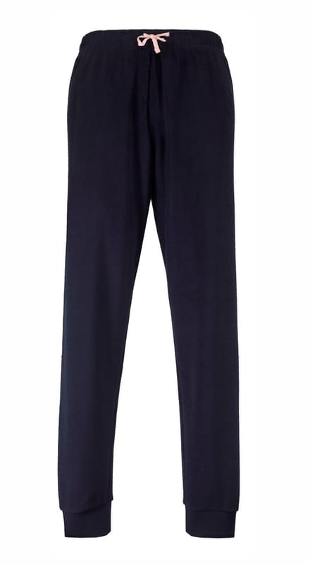 Tenderness Dames Pyjama Broek - Badstof - Blauw - Maat XL
