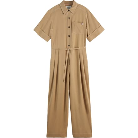 Scotch & Soda Utility Jumpsuit Desert Sand Maat: 34 | Jumpsuits Outlet | Dames | Beige