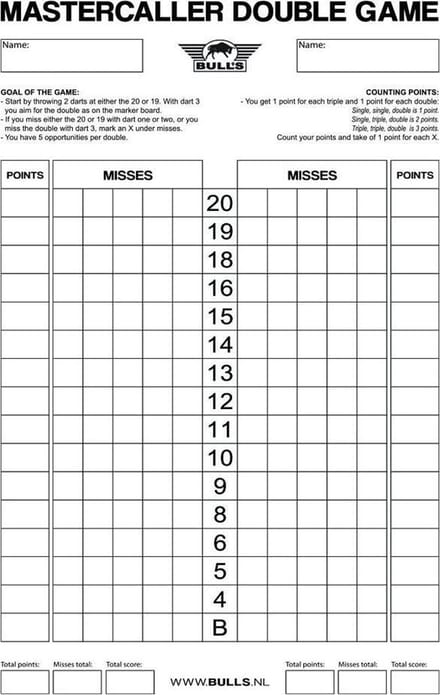 Double Game Scoreboard Flex (30 x 45 cm)