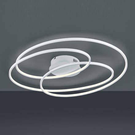 Trio Leuchten rowin - Plafondlamp - 1 lichts - Ø 800 mm - Wit