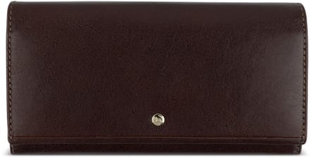 bugatti portemonnee Neaples Ladies Wallet With Flap Brown donkerbruin