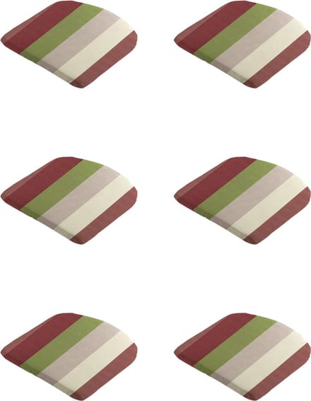Madison - Zitkussen - Universeel - 6st - 46x48cm - Vivero bordeaux