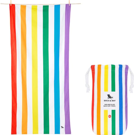 Dock & Bay Summer - Strandlaken - Extra Large - ( 200x90cm ) - Rainbow Skies