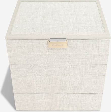 STACKERS LINEN/OATMEAL - Sieradendoos - Juwelendoos - Sieradenhouder - Sieraden Organizer