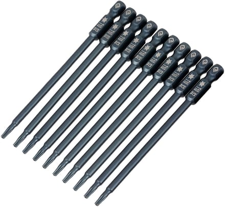 Dailygoody - Torx T10 Bits - 10 Delige Set - Magnetisch - 100 Mm