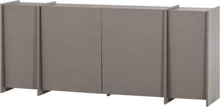 WOOOD Brock Dressoir 200 CM - Essen Fineer - Warmgrijs - 85x200x44