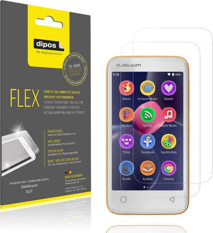 dipos – 2x Beschermfolie geschikt voor Globluum SU7 | 3D Full Cover Screenprotector | 100% Passend