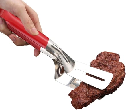 BBQ Tang - Grill Spatel - Koken en Grillen - Dubbele Functie - 30 cm - Zilver