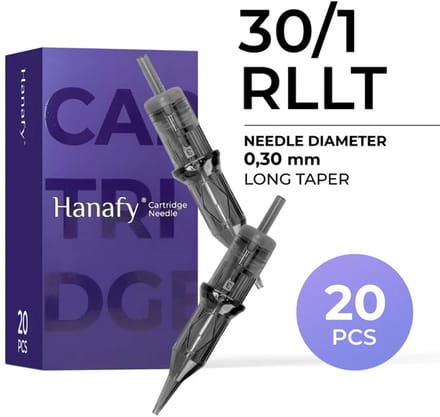 Hanafy PMU Cartridge 30/1 RLLT – 0.30 mm Round Liner (20 pcs)