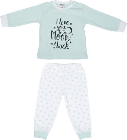 Beeren Baby pyjama "To the Moon"Mint Maat 62/68