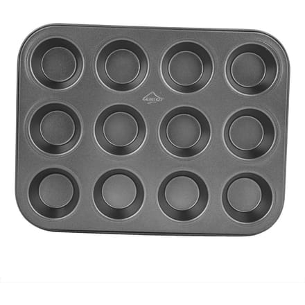 Professionele 12-vaks Muffin Yorkshire Pudding Cupcake Bakvorm Bakgerei Anti-aanbak L gray