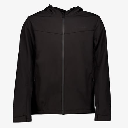 Mountain Peak heren softshell jas zwart - Maat XL