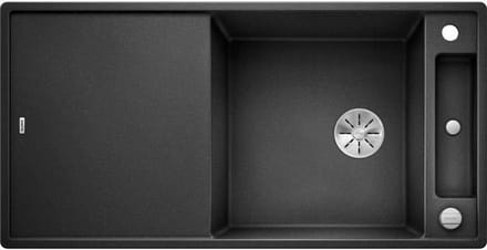 inbouwspoelbak 100cm antraciet silgraniet - blanco - 523510