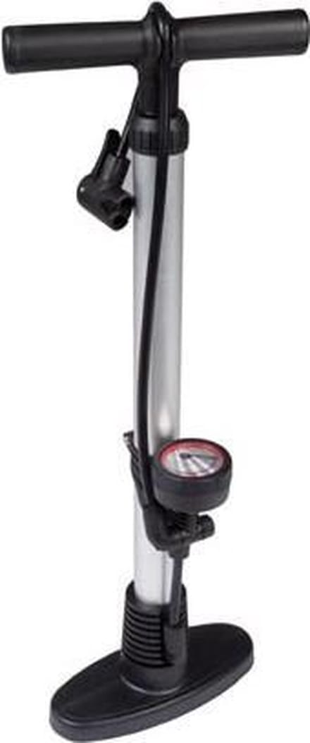 Perel Staande Pomp Met Mamometer 58 Cm Aluminium Zwart/grijs