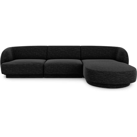 3.5-zitshoekbank Miley rechts chenille | Micadoni Limited Edition