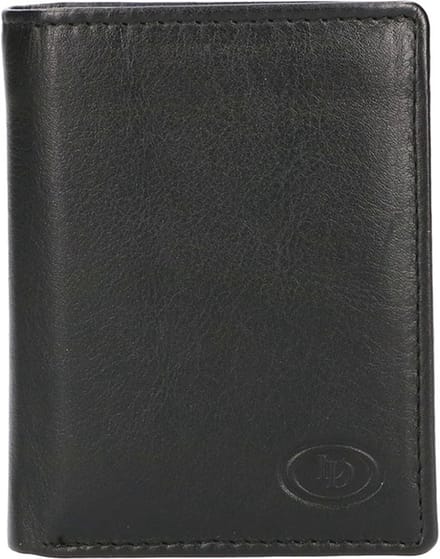 Leather Design Portemonnee met 2 RFID Kaarthouders Zwart
