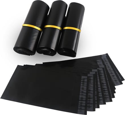 Zwarte envelop verpakking 40cmx50cm 100 stuks - Geschikt voor verzending per post