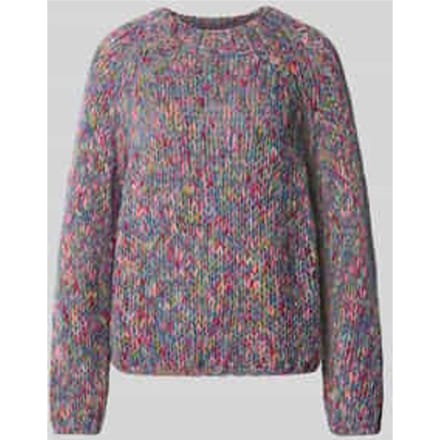 Regular fit pullover met scheerwol in tricotlook
