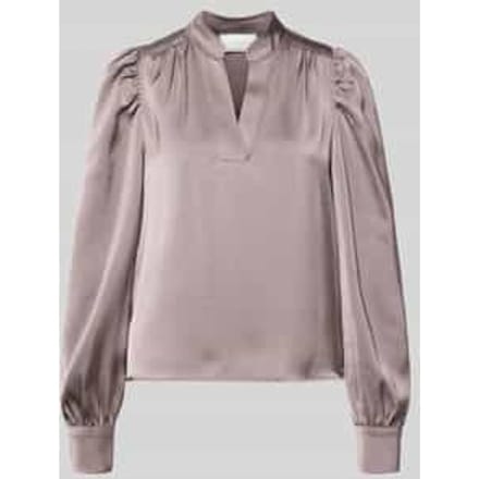 Blouseshirt met V-hals, model 'Rosslyn'