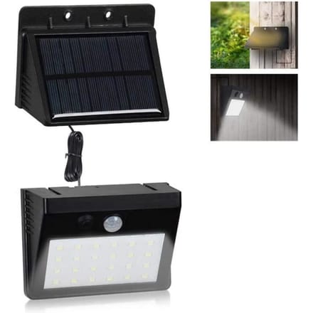 Lampes Solaires - RUMOCOVO - 30 LED - Étanches - Détecteur de mouvement PIR - 3 modes d'éclairage