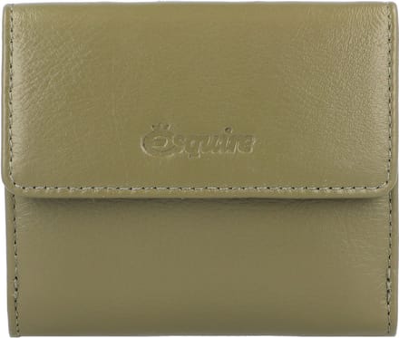 Esquire Peru Portemonnee RFID Leer 10 cm - Dames - Horizontaal - olive