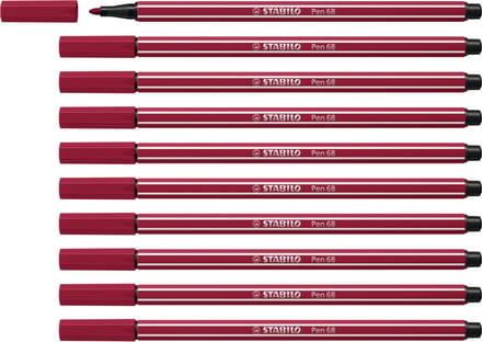 STABILO Pen 68 - Premium Viltstift - Heide Paars - Doos 10 stuks