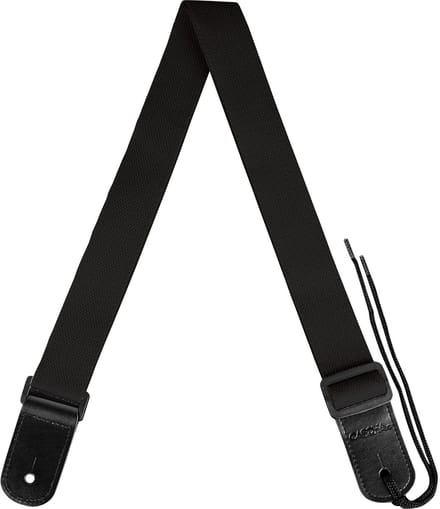 Cascha HH 2292 ukelele draagband katoen zwart
