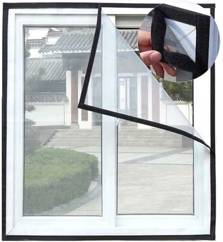 Kattenbeschermingsnet – Transparant zelfklevend muggennet, afmeting 130 x 150 cm