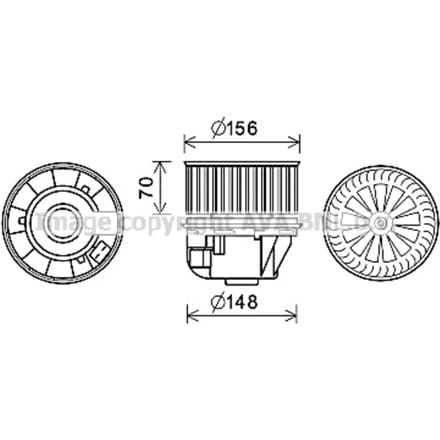 Interieurventilator AVA COOLING FD8631