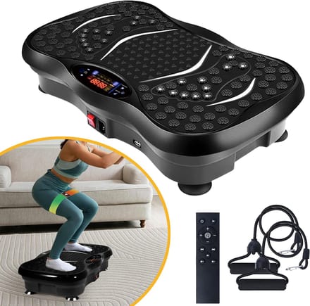 Trilplaat-Oefenapparaat - Vibratie-Fitnesstrainer Met Bluetooth-Luidspreker - Trilplaat Voor Training Van Het Hele Lichaam - 5 Programmamodi En 120 Snelheidsniveaus