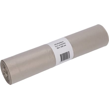 Afvalzak Cleaninq 58x100cm LDPE recycled T50 80L transparant